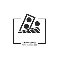Finance Money Logo Design, Banking Investment and Business Corporate Branding Icon