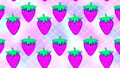 Strawberry pattern on a grid