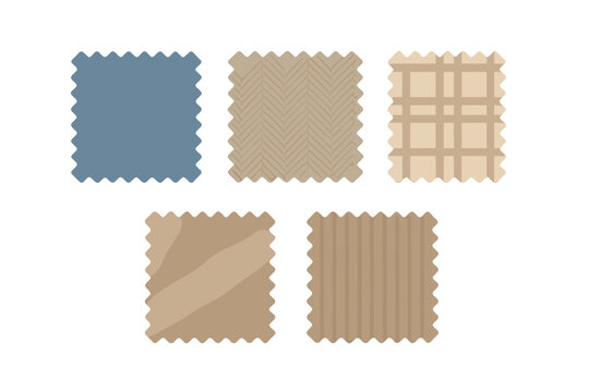 Fabric swatches showcase different textures and colors for design inspiration in home decor and fashion projects