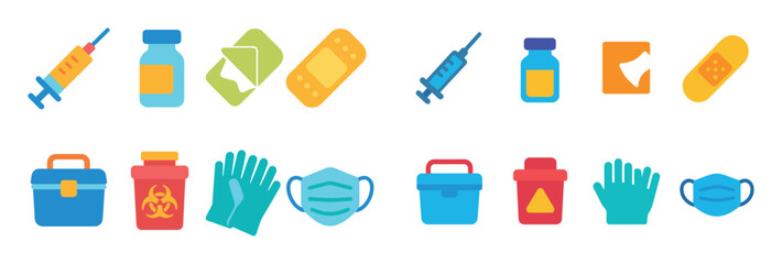 Vaccination Tools Icons