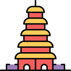 Bali Island Vector Icon Set – Culture, Temples, Fruits, Tourism, and Travel Elements