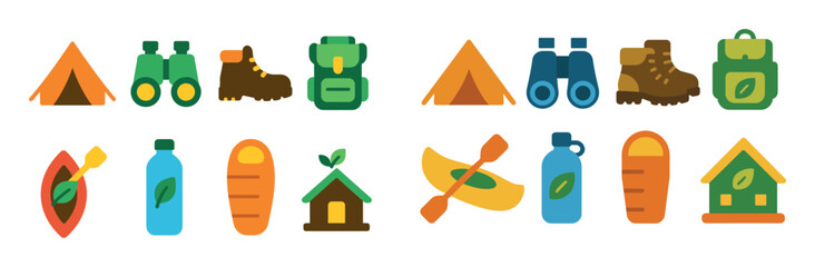 Eco Tourist Icons