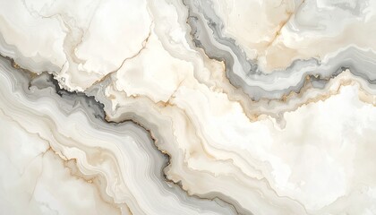 Subdued vintage marble texture wallpaper in beige and gray tones