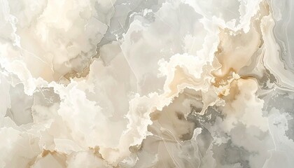 Subdued vintage marble texture wallpaper in beige and gray tones