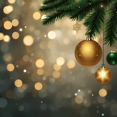 Fototapeta premium Elegant Festive Greeting Card Design
