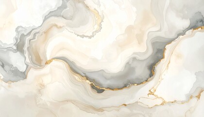 Subdued vintage marble texture wallpaper in beige and gray tones
