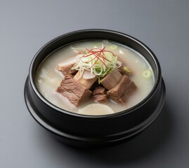 Classic Galbitang (갈비탕) with Tender Ribs and Noodles, Clean Flavor
