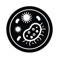 bacteria culture icon