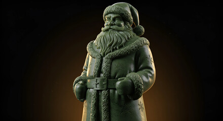 Fototapeta premium Ancient jade figurine of a bearded man statue