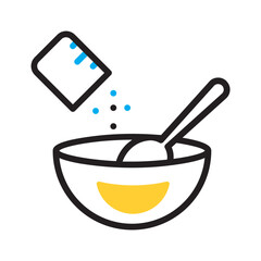 Vector multi color icon for Mix