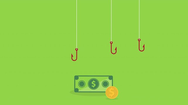 Hacker stealing money. Hacking concept.