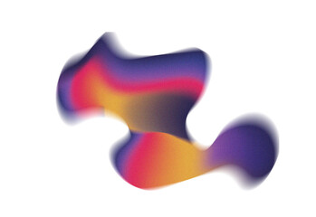 Abstract fluid gradient shape with vibrant colors blending in a soft, dreamy motion.