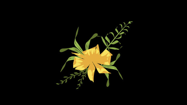 Flower Romantic Animation Element 04