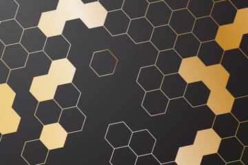 seamless pattern with hexagons