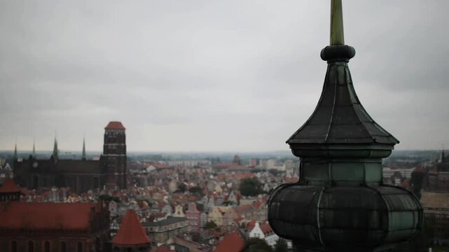 Gdansk, Poland, bird-eye view