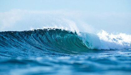 Visual background of a single wave, conveying a simple yet powerful message