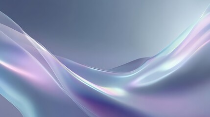 Abstract Light Wave Pattern with Soft Gradient Colors for Technology and Design