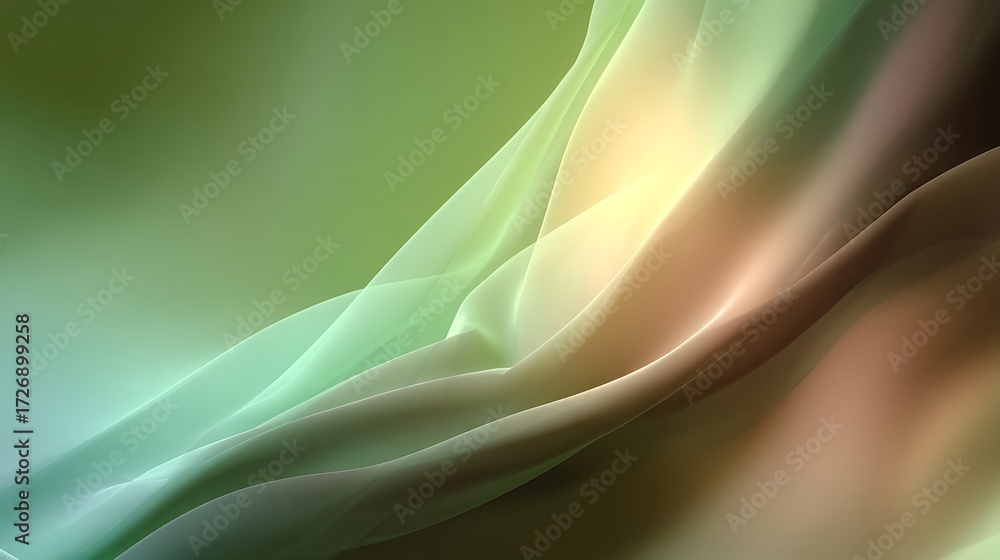 Wall mural abstract colorful wave pattern on smooth surface for digital art