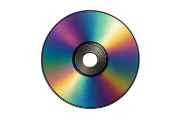 CD-ROM: A high-angle, studio-style shot presents a radiant CD-ROM, its surface alive with a spectrum of iridescent colors.