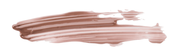 brown watercolor brush isolated on transparent background