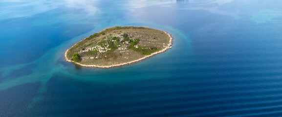Uninhabited small island in Croatia