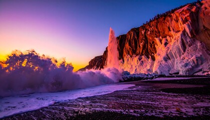 The freezing temperatures create a stark beauty.  