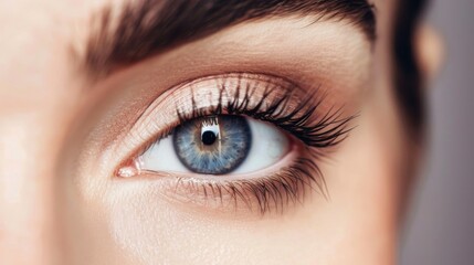 Obraz premium Eye Care & Optical Beauty: Macro Eyelash Shots, Skin-Healthy Cosmetics & Human Vision-Inspired Looks