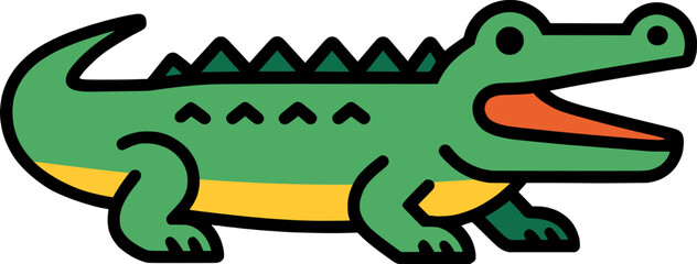 Obraz premium a toothless alligator