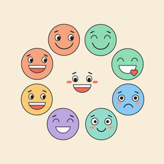 Circle of Emoticons