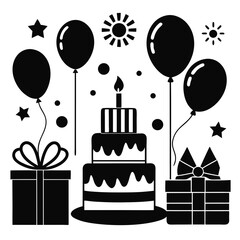 Birthday Party Silhouette