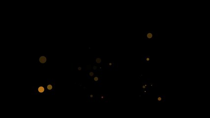 Yellow light spots are flickering and leaping - Powered by Adobe