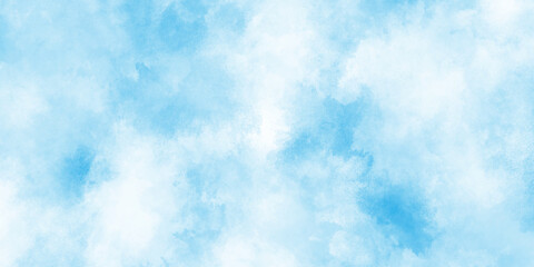 Elegant light blue watercolor background with a soft gradient, classic hand painted blue watercolor background for design, light sky blue shades watercolor background.