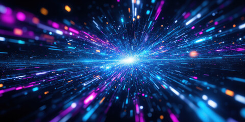 Quantum Communication Network Entanglement-based information exchange visualization showing unhackable transmission patterns, secure connection abstract, instantaneous transfer physics
