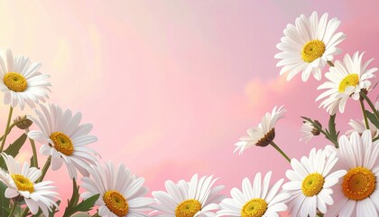 Blooming daisies in a serene garden at sunset nature photography floral beauty peaceful environment close-up view