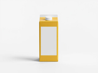 Juice Box Mockup with Blank Label