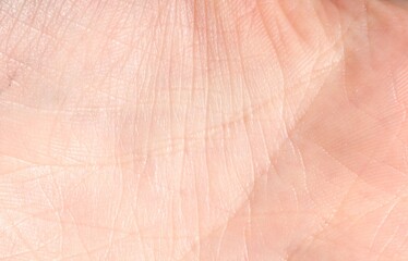 Fototapeta premium Human skin, closeup view. Detailed texture of surface