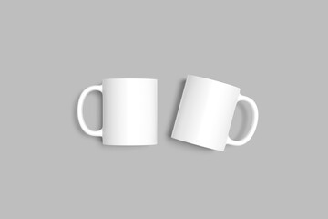 realistic mug blank mockup template