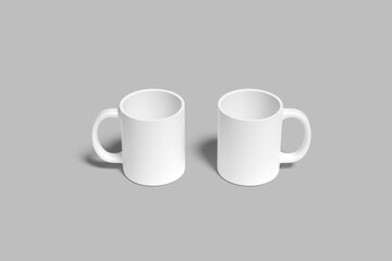 realistic mug blank mockup template