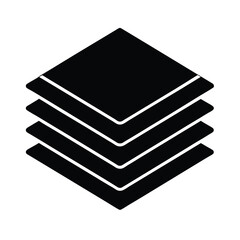 Minimal Layered Shapes Background Icon Template