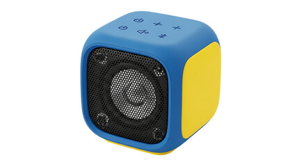 Colorful Cube Shaped Bluetooth Speaker Keywords: speaker, bluetooth, portable, audio, music