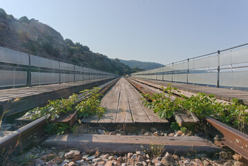 Train Railway trail, walking experience between Portugal and Spain