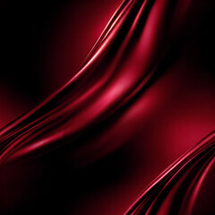 Minimalist red abstract background, soft fabric texture smooth elegant folds gradients gentle curves wide empty copy space clean modern luxury design Valentines Day sensual romance