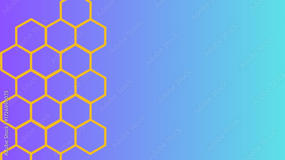 Poster honeycomb pattern graphic design element for backgrounds and modern abstract geometric presentation 