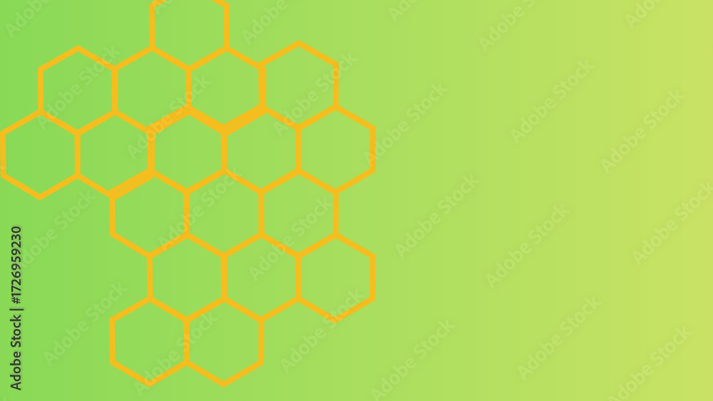 Poster geometric honeycomb pattern vector illustration for modern design and creative projects using hexago