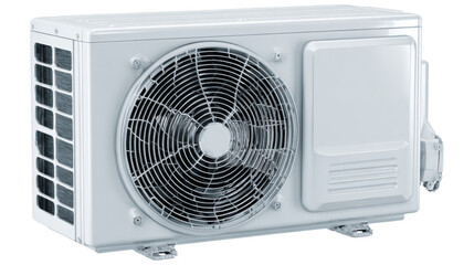 Air conditioning unit on white isolate background.