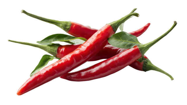 Fresh red chili peppers, vibrant and spicy, perfect for culinary dishes and garnishes.