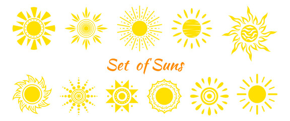 A stylish collection of decorative sun illustrations. Perfect for branding, packaging, prints, digital products and creative projects. 