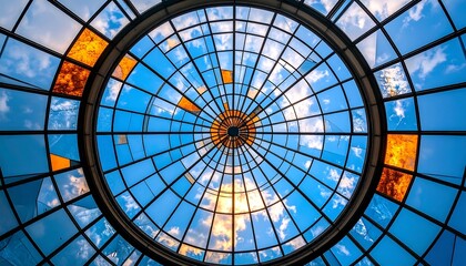 Skylight dome, radial design