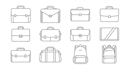 Stylish Briefcases and Backpacks for Professionals in Modern Office Environment