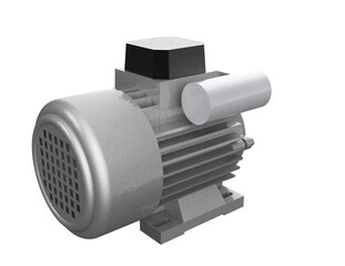 Robust Industrial Electric Motor HD PNG: Key component for industrial automation, power generation, and heavy machinery. Perfect for energy efficiency and modern factory equipment engineering designs.